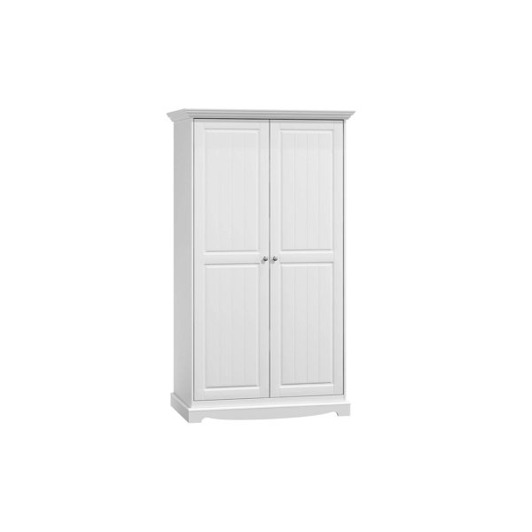 Rosalind Wheeler Ain 2 Door Solid Wood Wardrobe Wayfair.co.uk